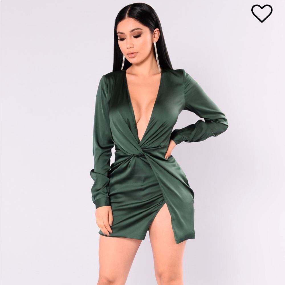 Green fashion nova sugar free dress